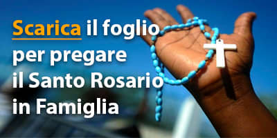 Foglio recita Santo Rosario Foglio recita Santo Rosario